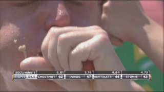 Appreciating The Genius Of Joey Chestnut Requires Watching Him Eat In Super-Slow Motion